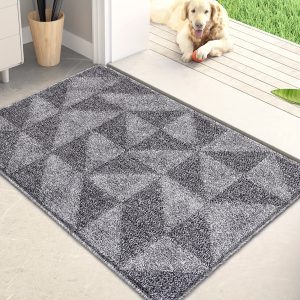 Non Slip Entryway Rug Muddy Foot Mat For Dog Cat Rubber Back Front Door Indoor Outdoor Entrance Entry Doormat Laundry Room Farmhouse Home Floor Decor Puppy Essential House Warming Gift Rv Inside Accessories Apartment New Must Have Pet Supplies