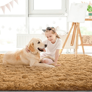 3 Size Fur Carpet For Bedroom Carpet Living Room Carpets Rug Super Plush Soft Antislip Floor Mat Khaki